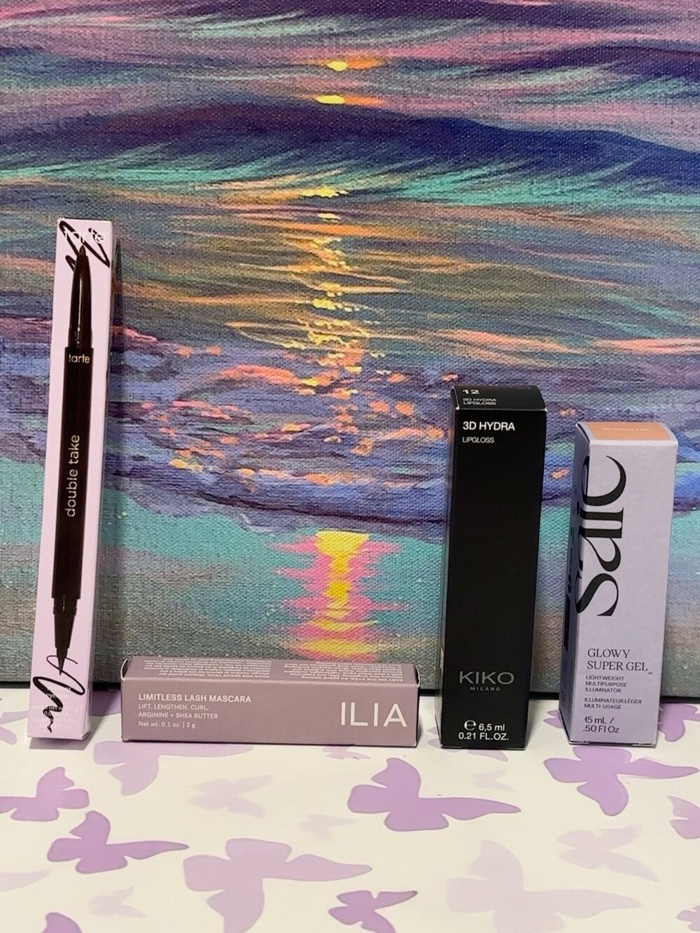 Tarte + ILIA + Saie + KIKO Milano 4-Piece Makeup Bundle